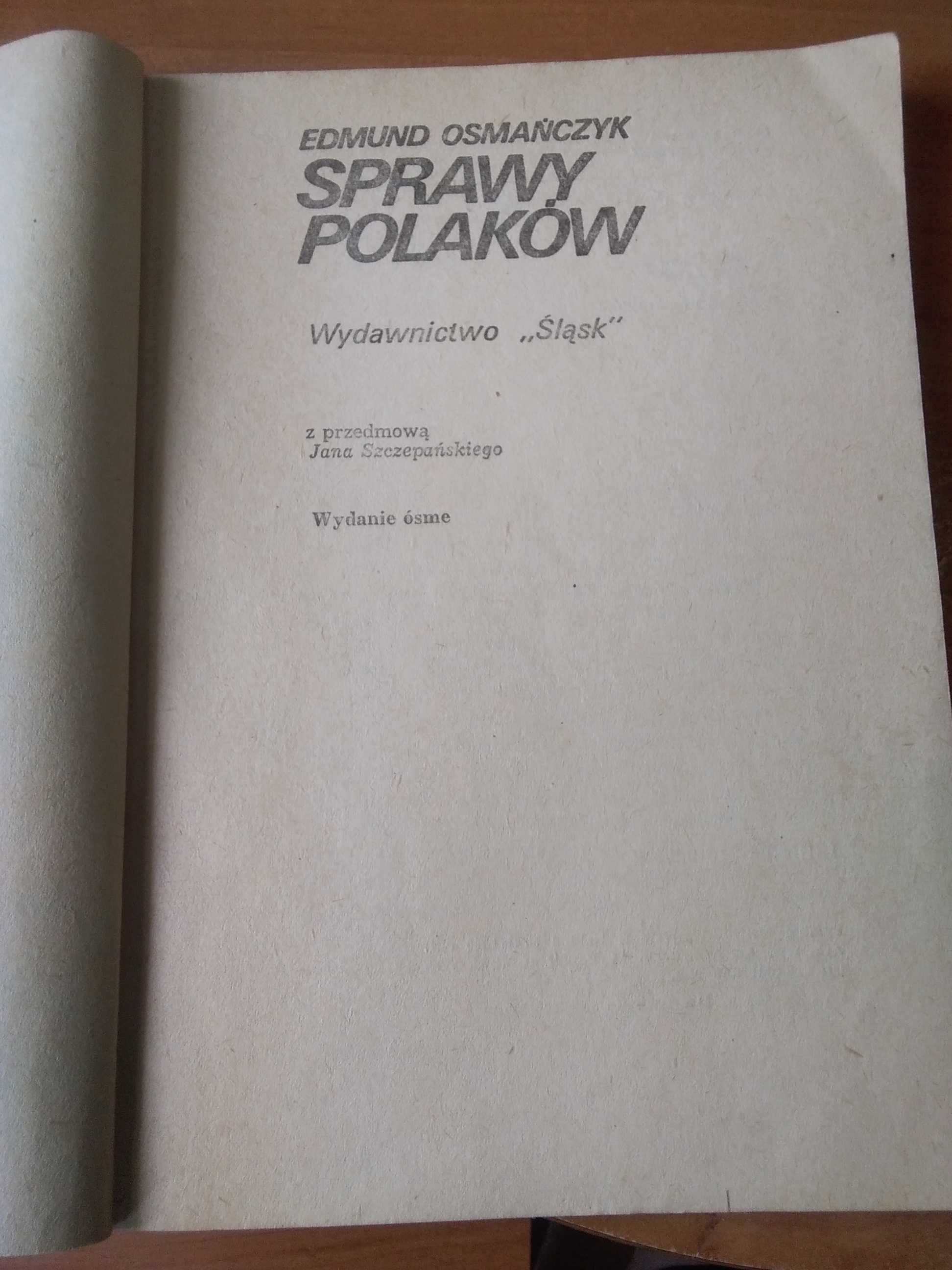 Książka pt,, Sprawy Polaków "1986