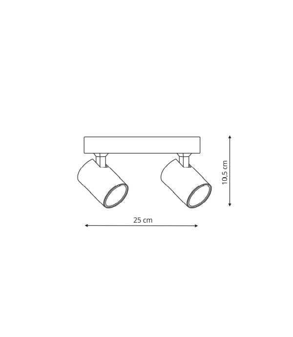 Listwa spot SNOW SET biały LP-731/2W WH Light Prestige uszk.karton