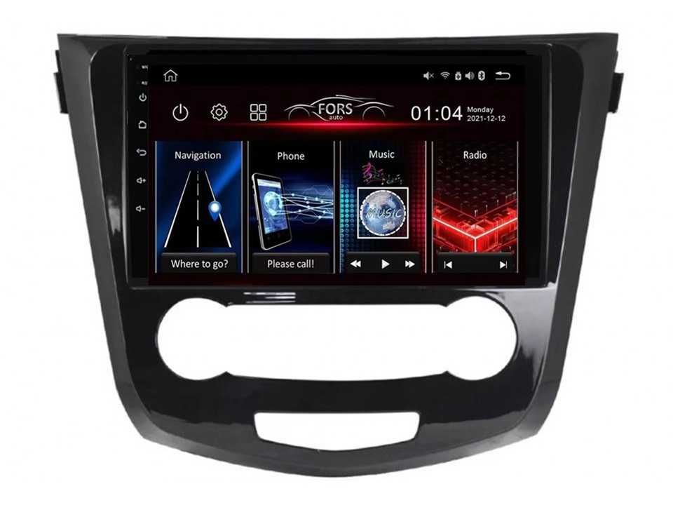 Radio samochodoweAndroid NissanX-trailiQashqai (Manual AC, UV) 2013-17