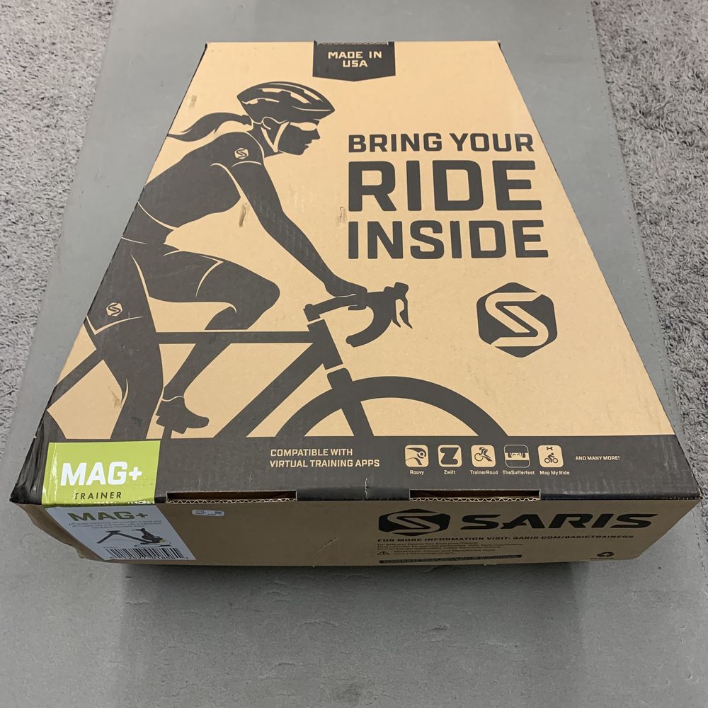 Rolo de treino SARIS MAG + com Eixo traseiro e Sensor velocidade ZWIFT