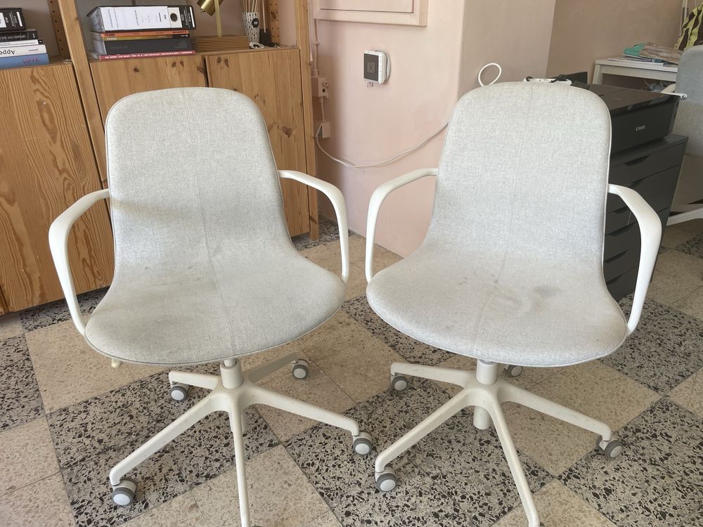 Cadeira de escritório cinza claro Ikea