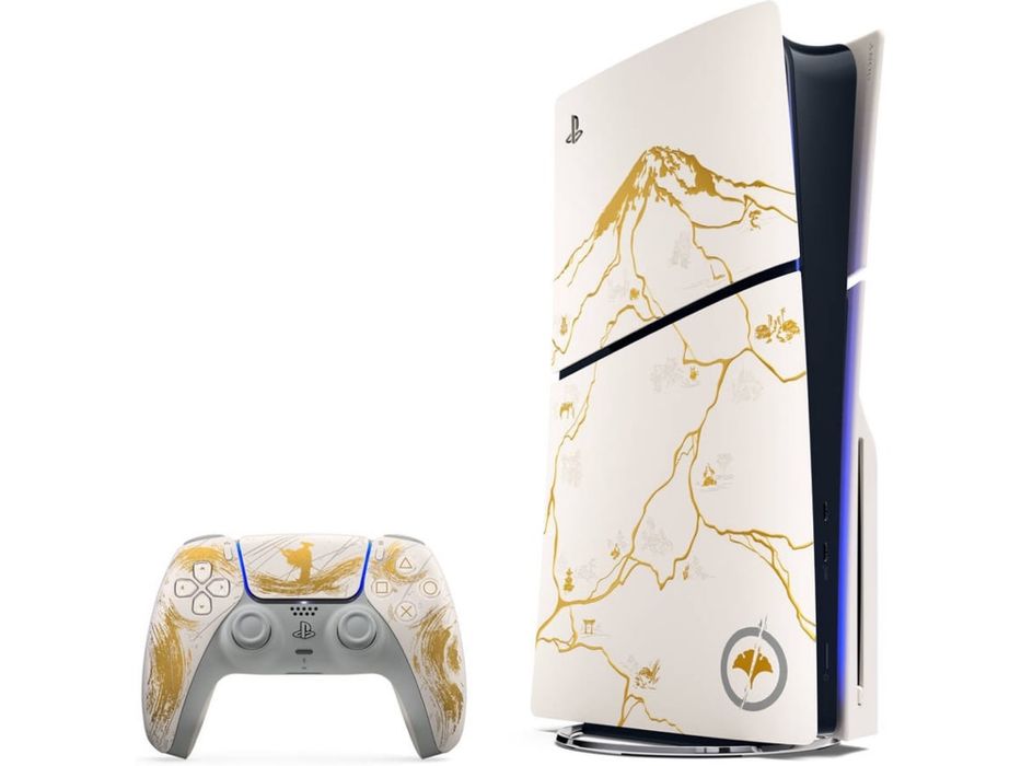 Consola PS5 Edição Limitada Gold Ghost of Yōtei
