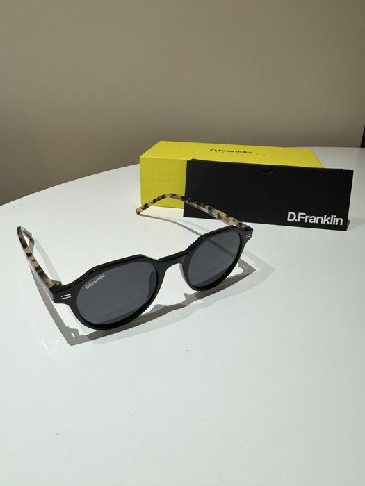 Nowe okulary przeciwsłoneczne D.Franklin damskie męskie + etui