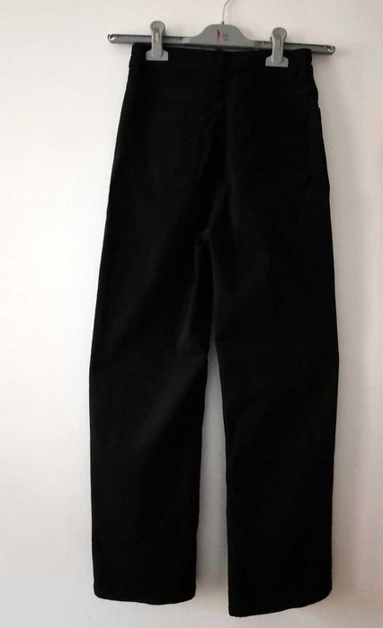 Spodnie szerokie czarne H&M