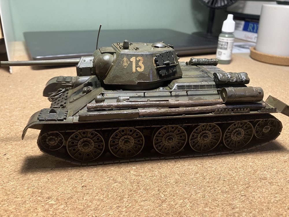 Model do sklejania T-34 Tamiya Modelarstwo Diorama Czołg II Wojna