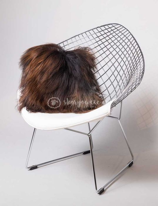 Poduszka dekoracyjna z owczej skóry island płomień 40x40 cm