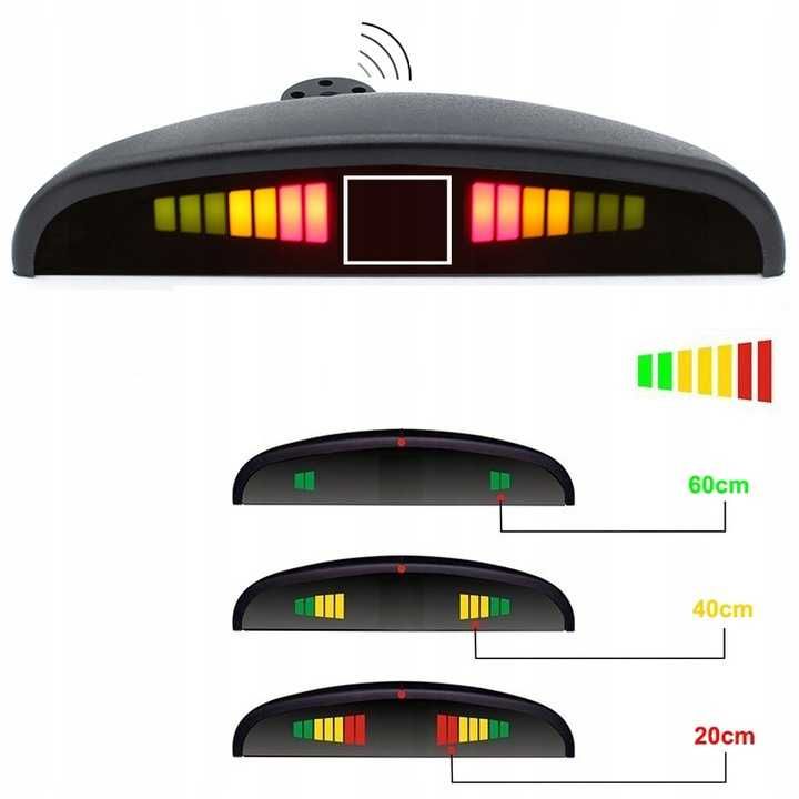 ELEKTROMAGNETYCZNY CZUJNIK Cofania Parkowania EPS wyświetlacz