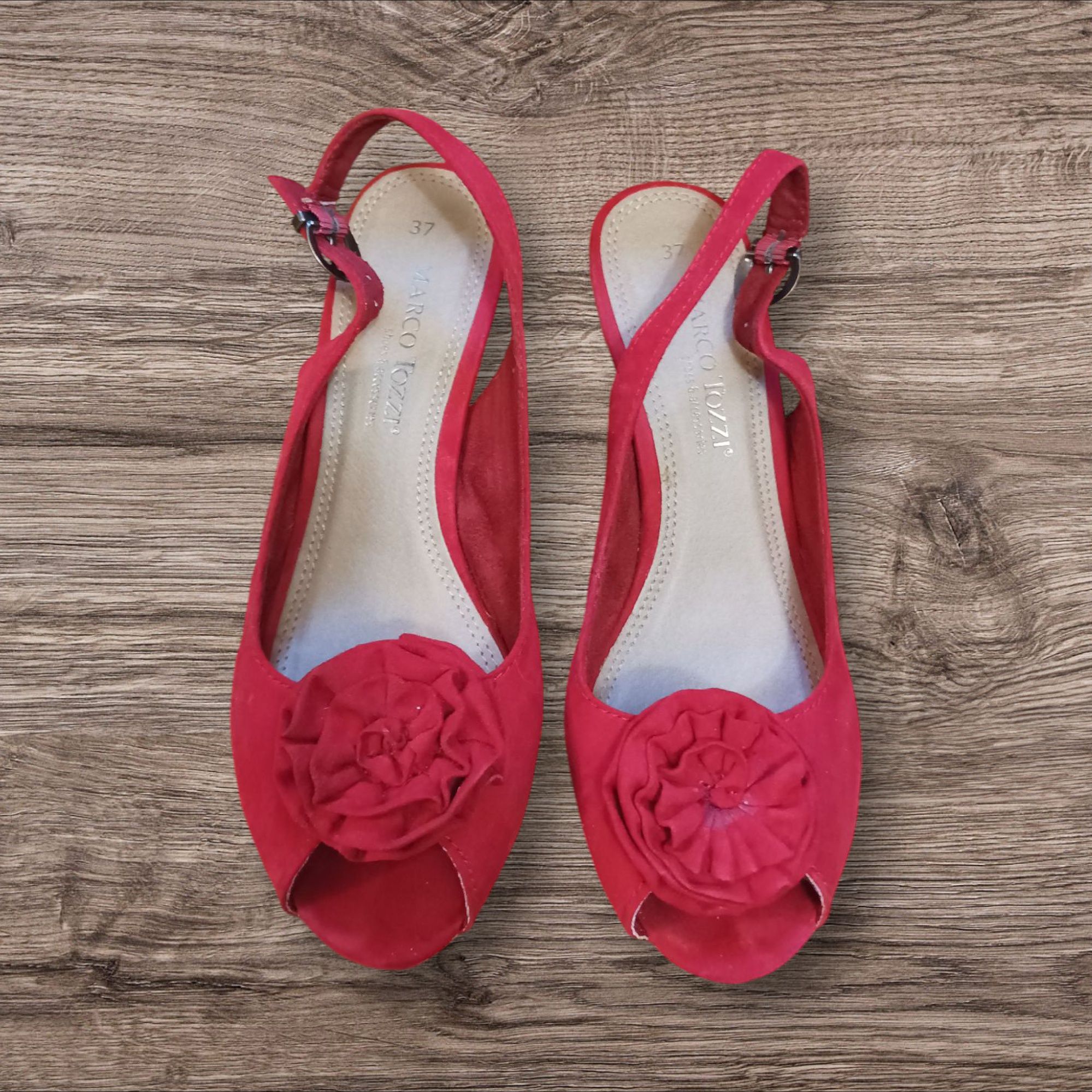 Marco Tozzi buty czółenka wizytowe eleganckie damskie galowe 37 peep