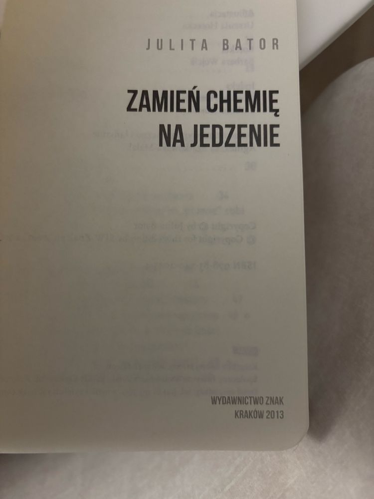 Julita Bator Zamień chemię na jedzenie