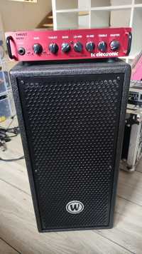 Wzmacniacz TC electronic BQ250 plus paczka Warwick  Gnome cab 2/4/8