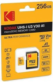 Karta karty Kodak microSDXC micro sd 256 GB a1