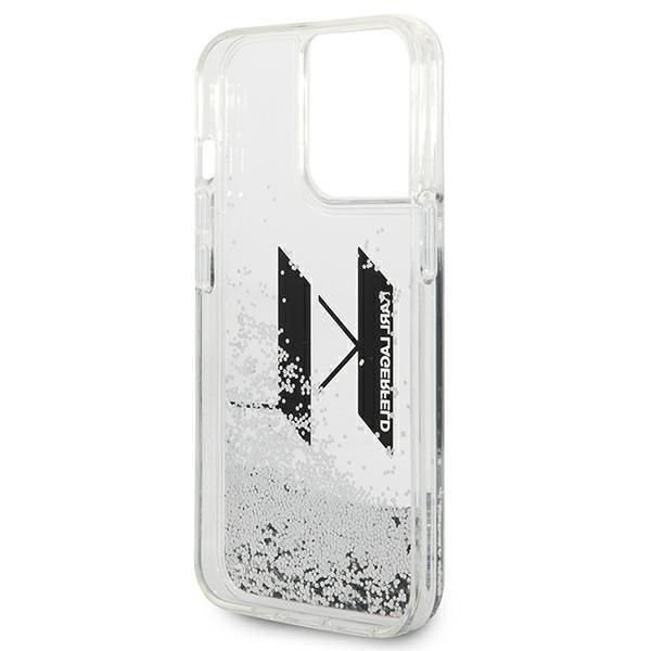 Etui do iPhone 14 Pro Karl Lagerfeld Liquid Glitter Big KL