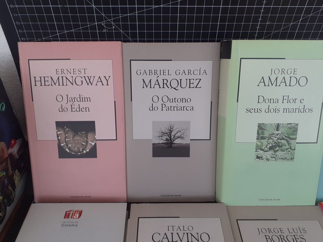 Camus, Joyce, Saramago, Calvino, Beauvoir, Borges, Llosa, Kafka, livro