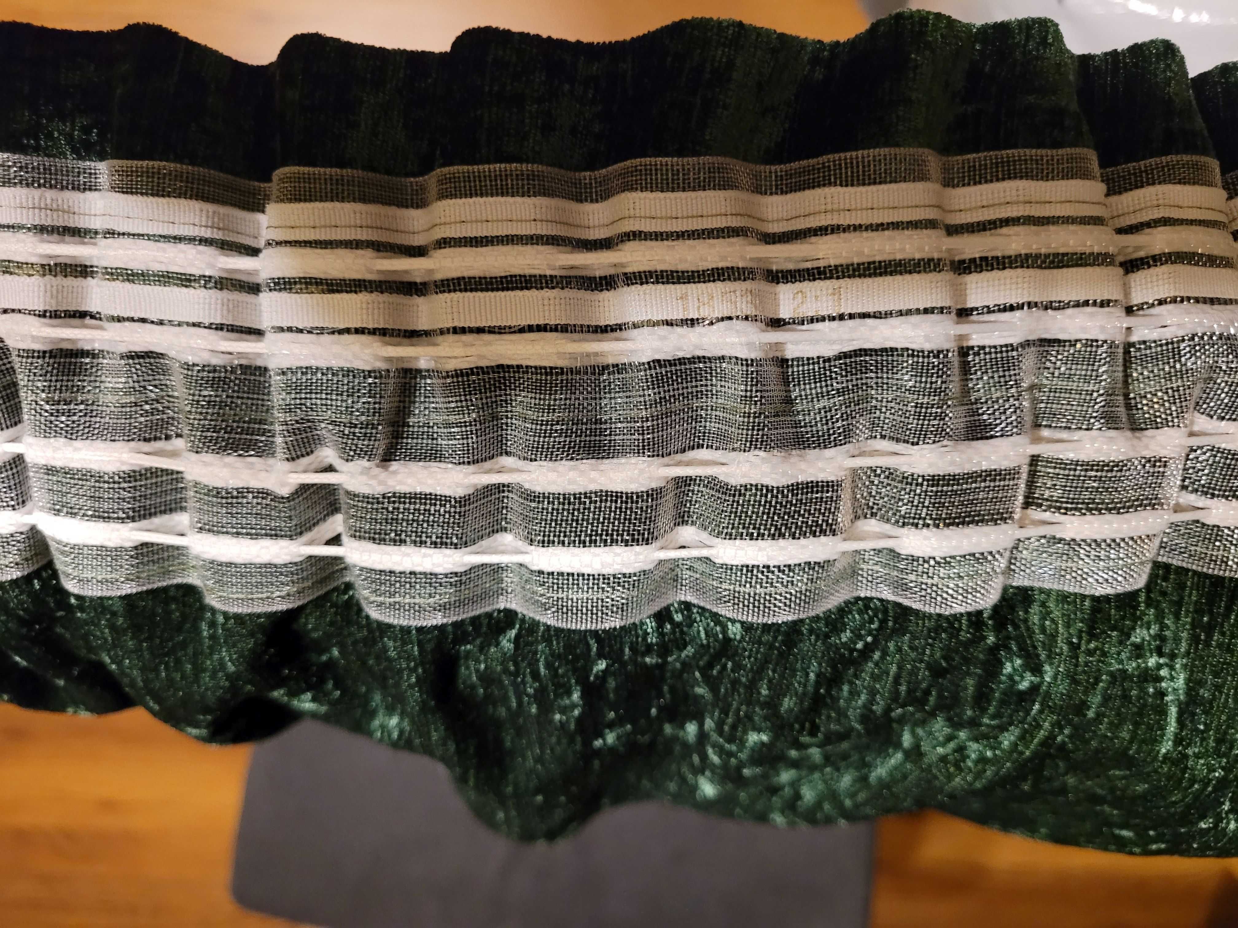 Zasłony zasłona 4 szt. zaciemniające butelkowa zieleń 230x140