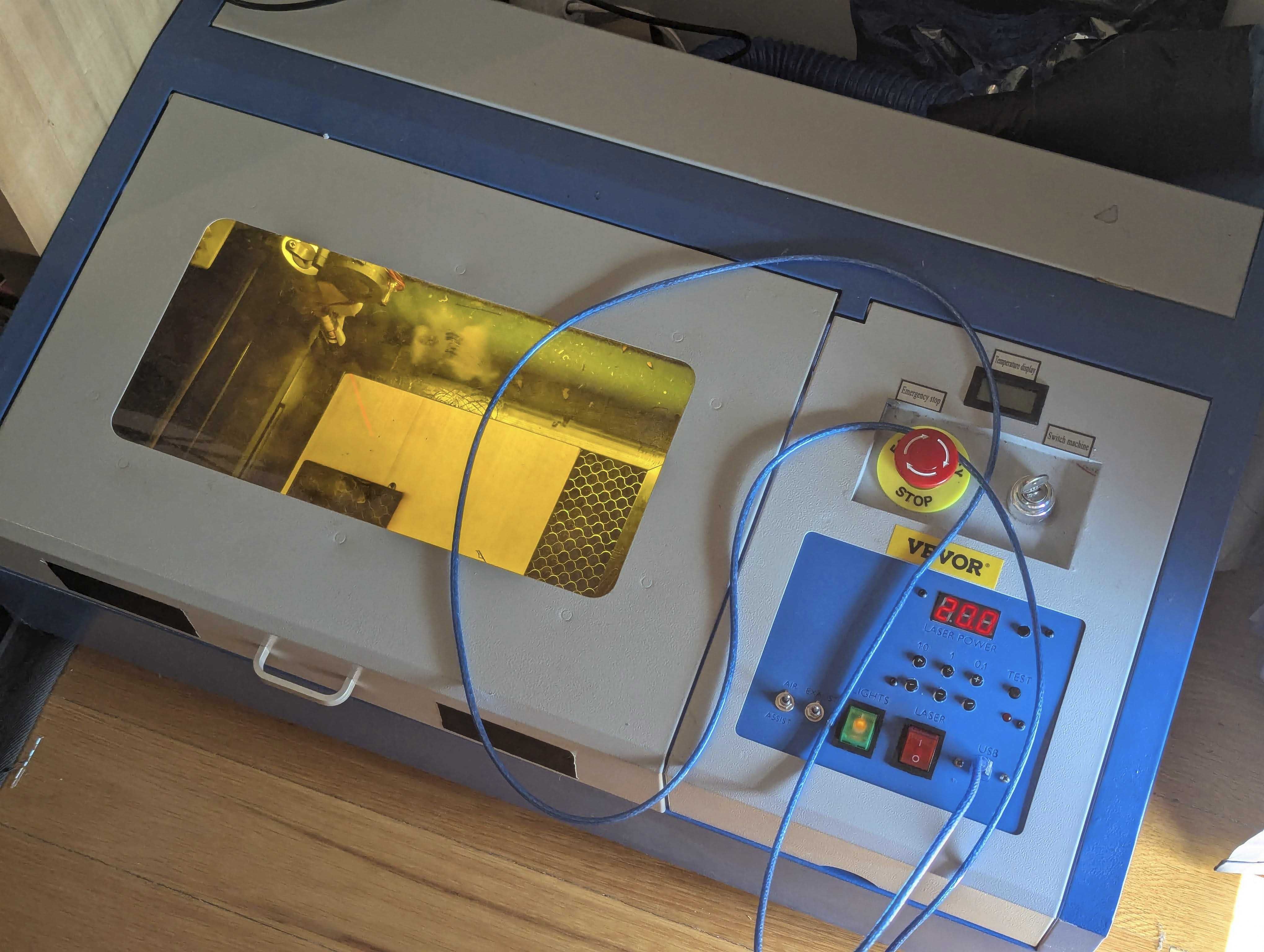 Laser CO2 40W - Vevor K40 - c/ Upgrades