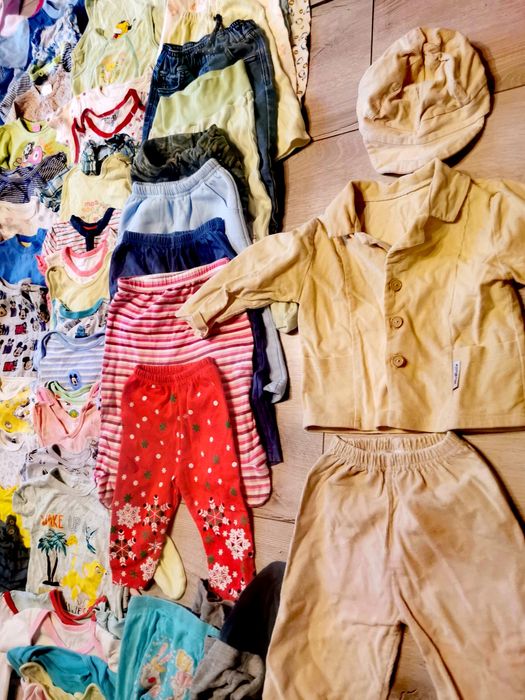 WIELKA paka 70 sztuk dziewczynka 80 - 86 śpiworki pościel