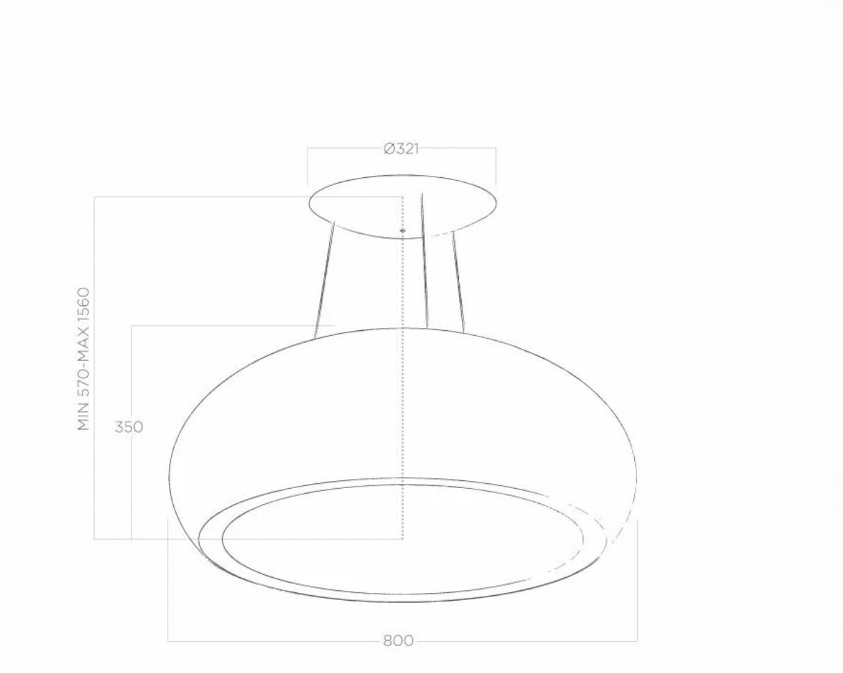 Nowy okap Elica SEASHELL BL/F/80, czarny mat