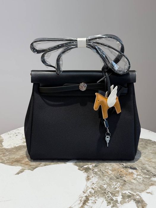 Сумка Hermes Herbag люкс чорна, коричнева, бежева, бордова, рожева