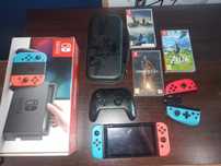 Nintendo Switch +3 gry +dodatki