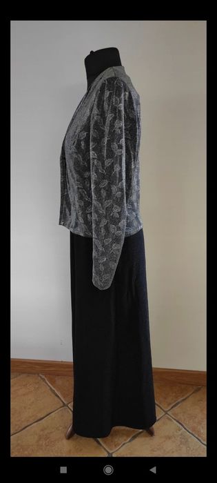 Elegancka sukienka maxi z marynarka