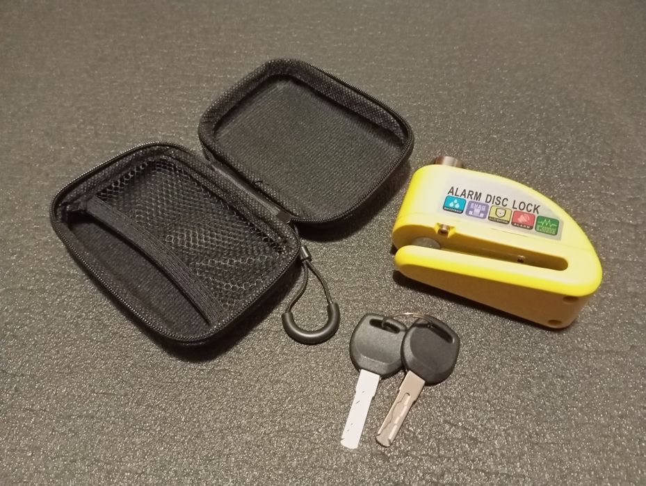 Замок на тормозний диск мотоциклу з сиреною