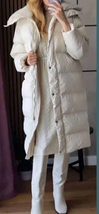 Пуховик длинный ,очень теплый
