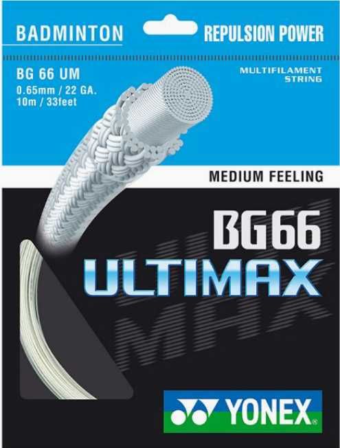 Profesjonalny Naciąg Yonex BG 66 Ultimax White