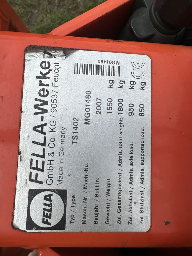 Zgrabiarka fella ts 1402 (pottinger,fendt,nimayer,samasz)