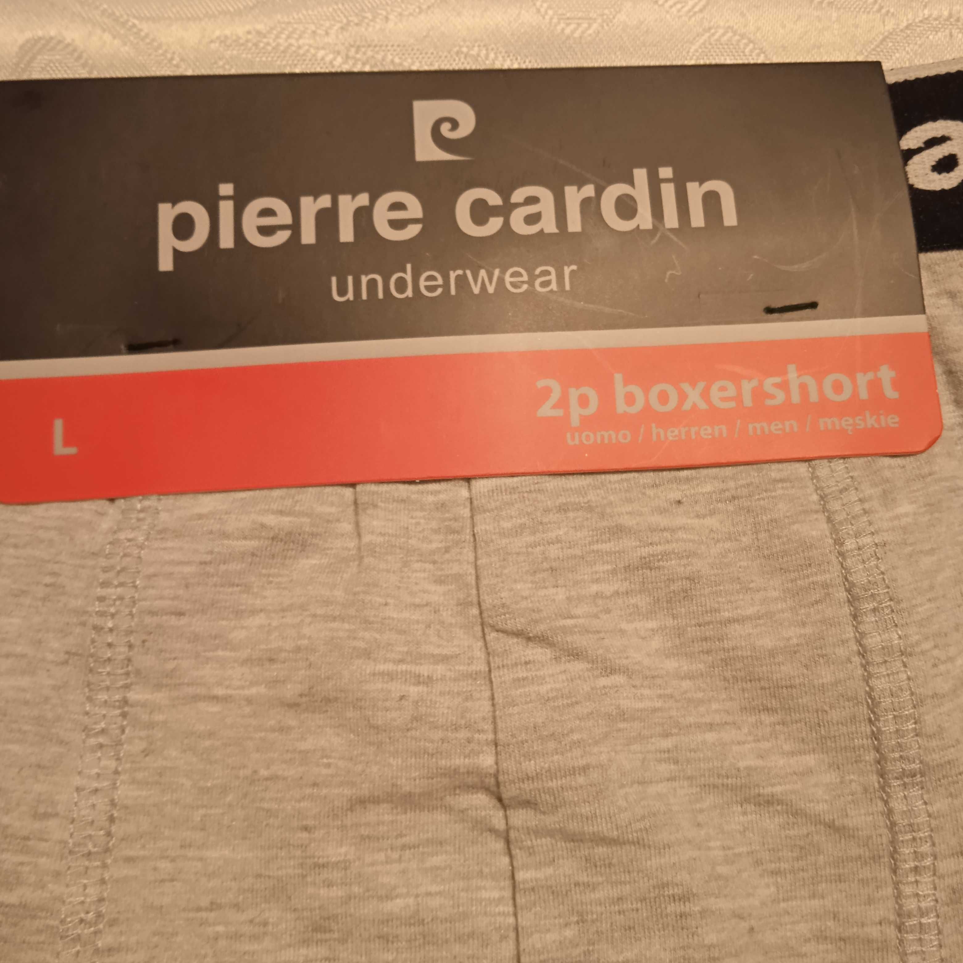 Pierre Cardin Bokserki szare męskie 2-pack rozmiar L