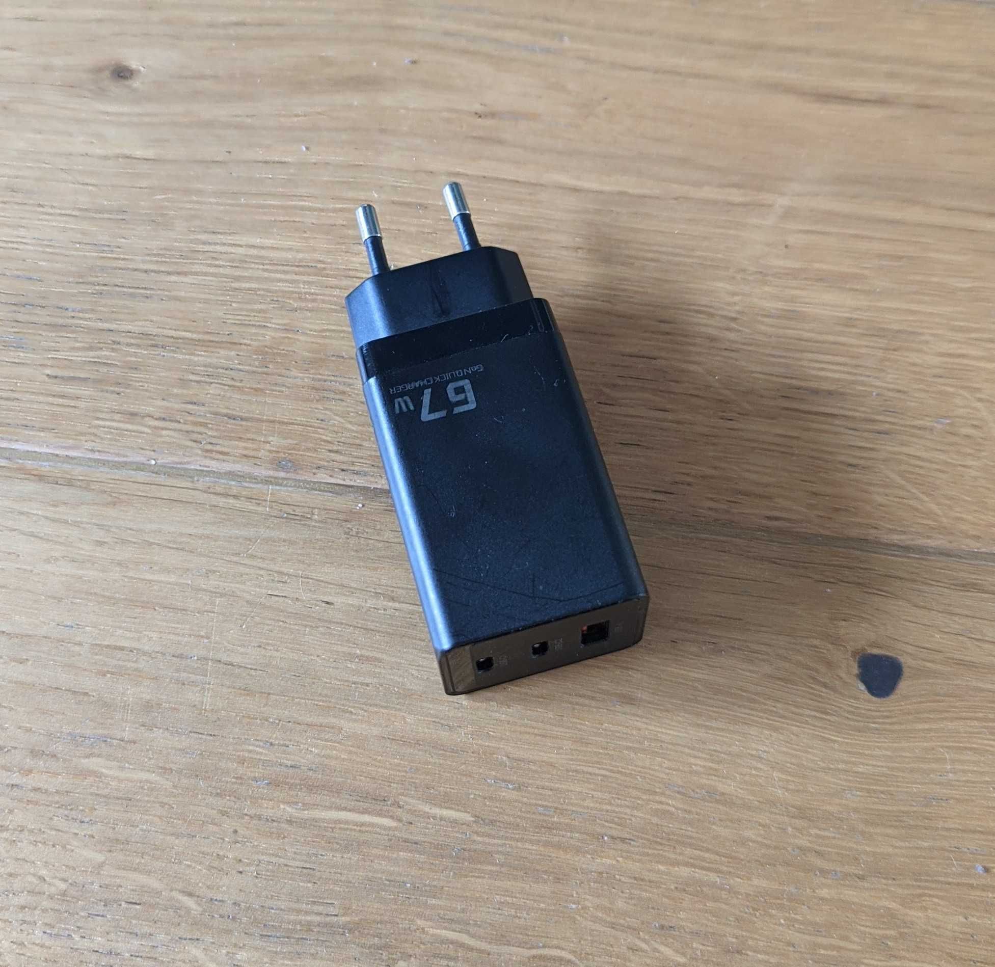 Toocki 67W GaN USB typ C ładowarka 65W QC4.0 PD 3.0 20V