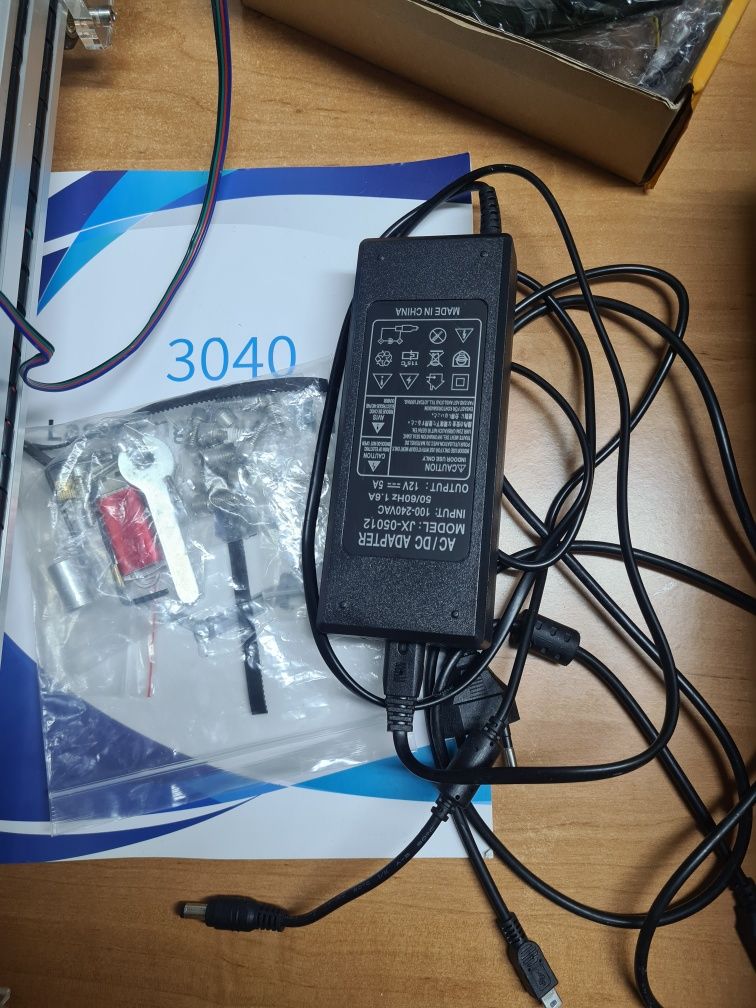 Nowy grawer laserowy grawerka laserowa 40W po modyfikacjach
