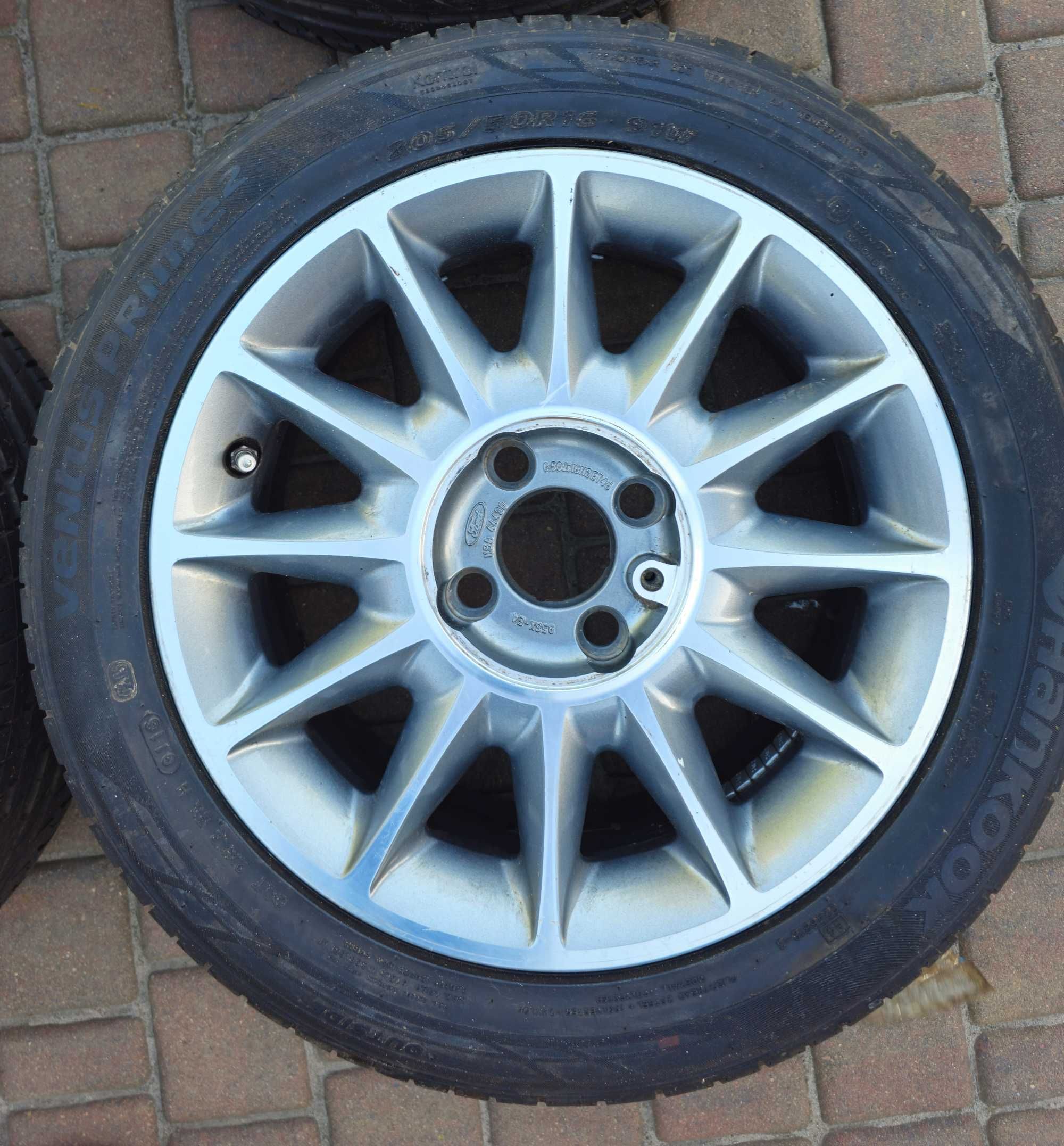 Felgi Ford 16 cali 4X108 + opony letnie HANKOOK VENTUS PRIME 2