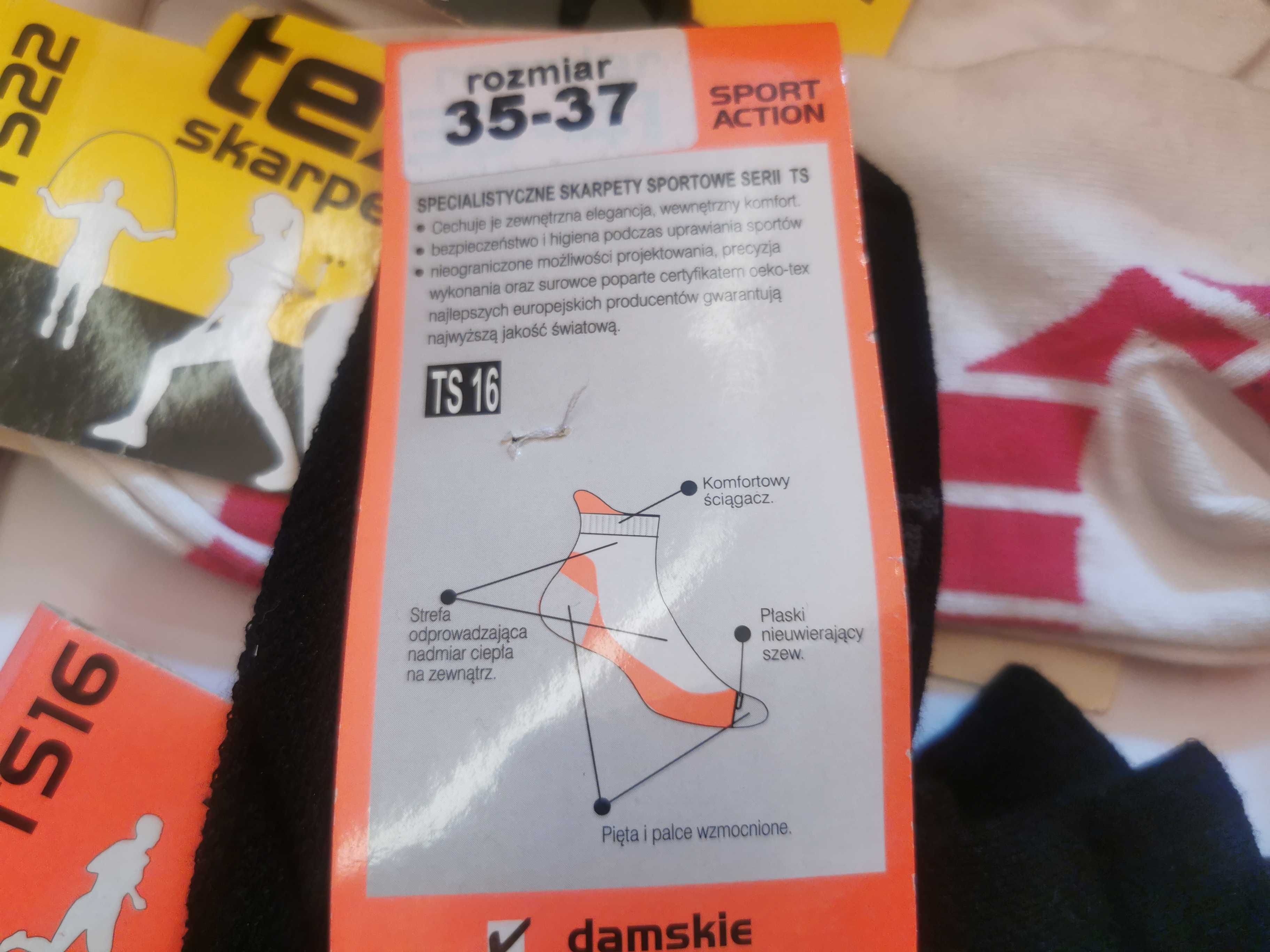 Skarpety sportowe damskie/meskie tex-sta 35-37