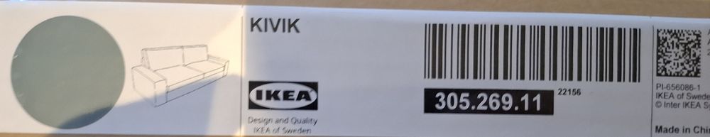 Oryginalny / nowy pokrowiec na sofę narozna Kivik Ikea 5 osobową