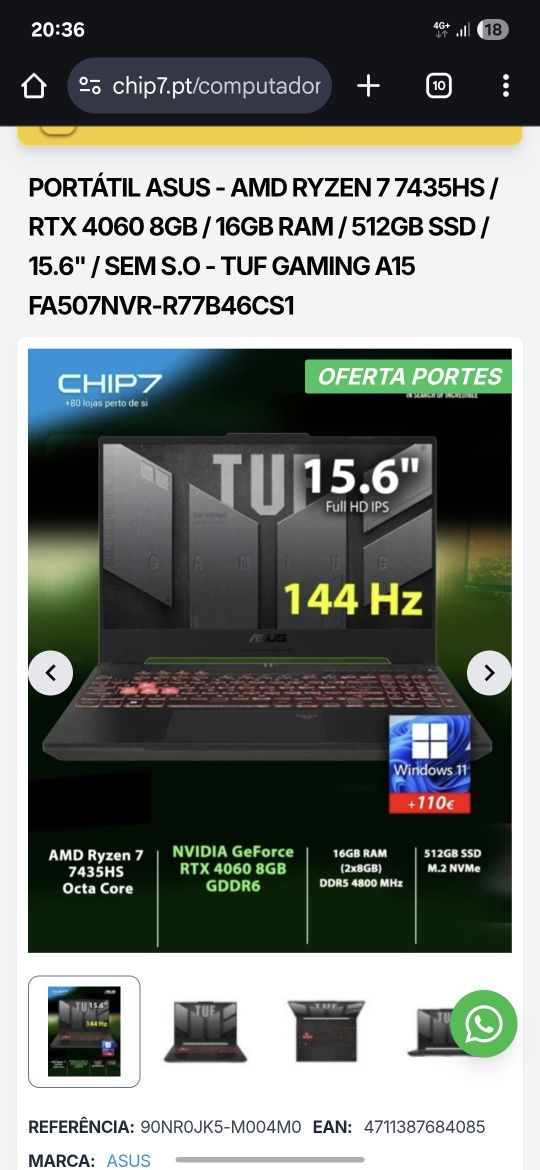Asus TUF RTX4060
