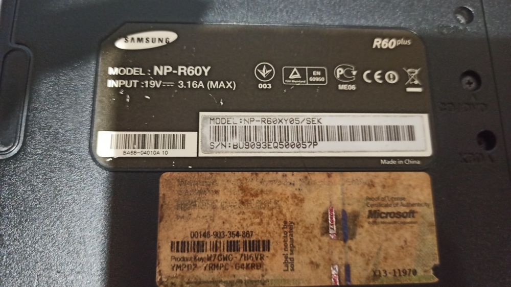 Ноутбук Самсунг R60 Plus