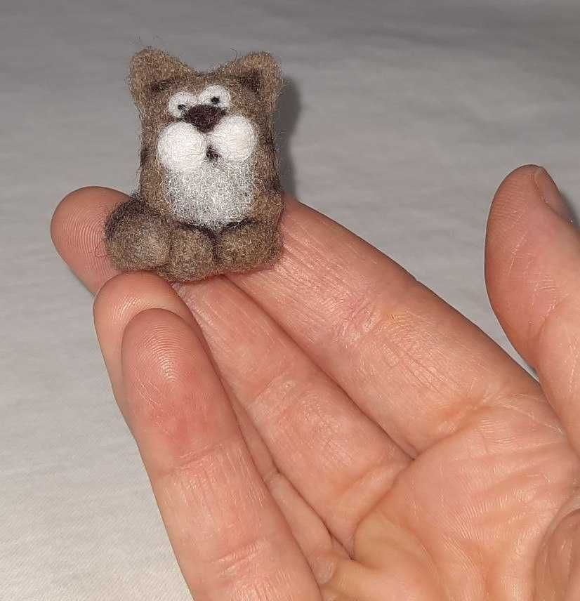 Миниатюрная игрушка Котик Собачка 3,5 см - питомцы для куклы Барби