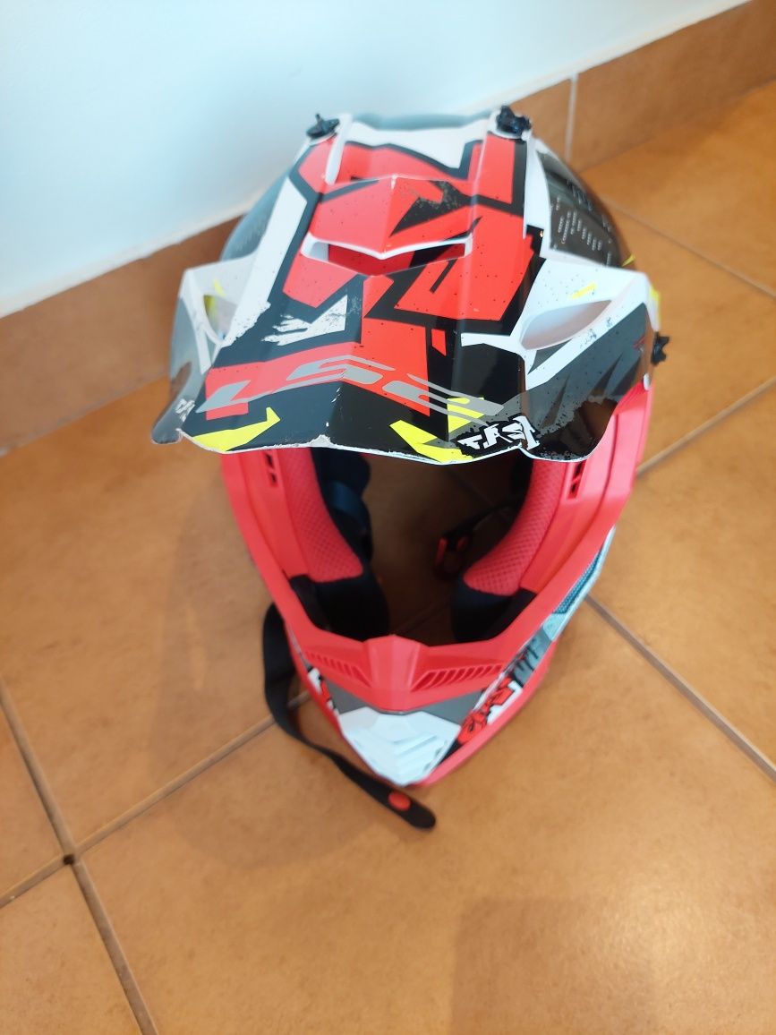 Kask motor cross lub rower