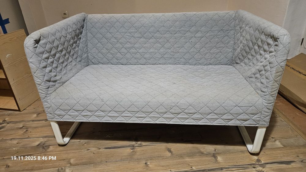 Sofa Ikea Knopparp jasnoszara 120 cm