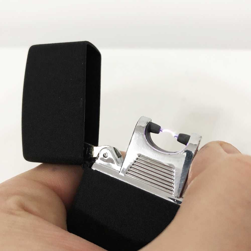 Зажигалка импульсная в подарочной упаковке NB USB-215. Цвет: черный