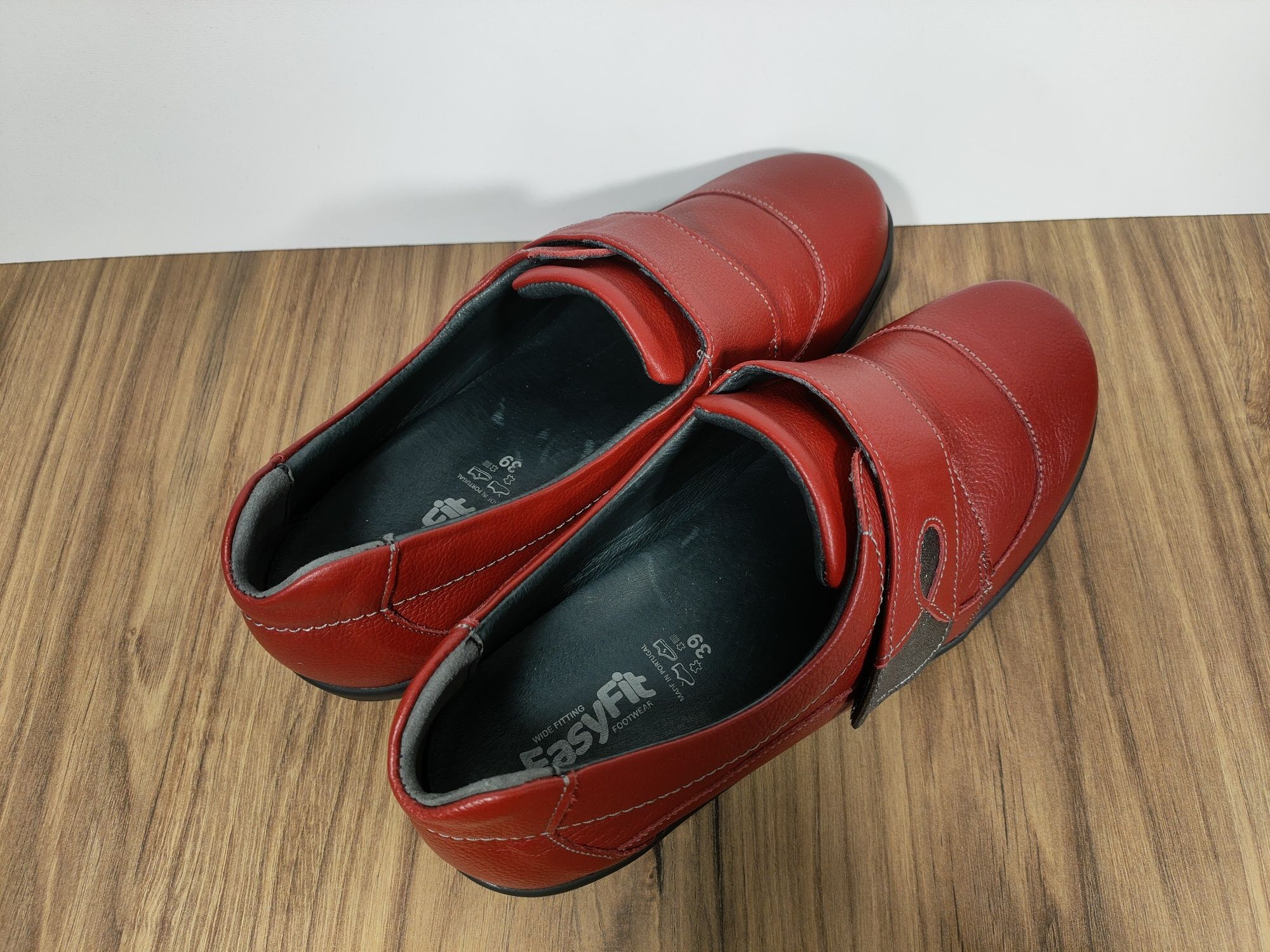 Buty EasyFit Handcrafted in Portugal skórzane rzepy r. 39 25,5cm