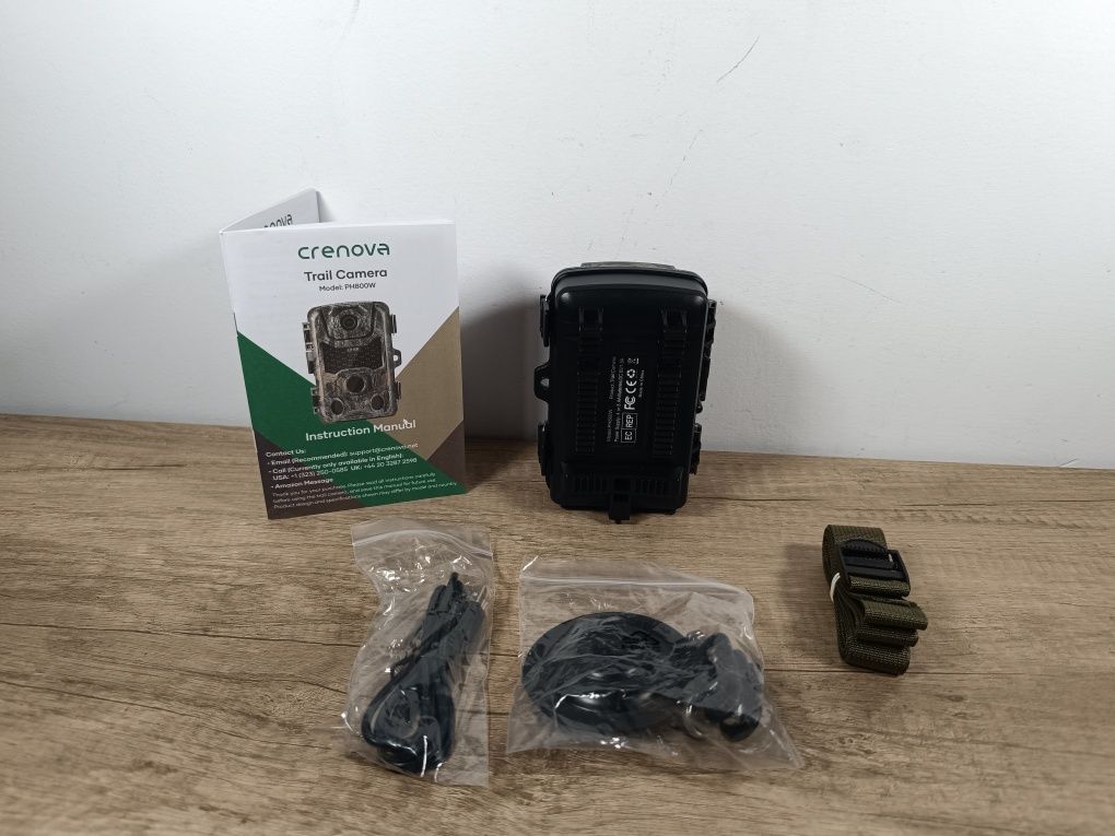 Kamera zewnętrzna Crenova Trail Camera 4K WiFi do obserwacji przyrody