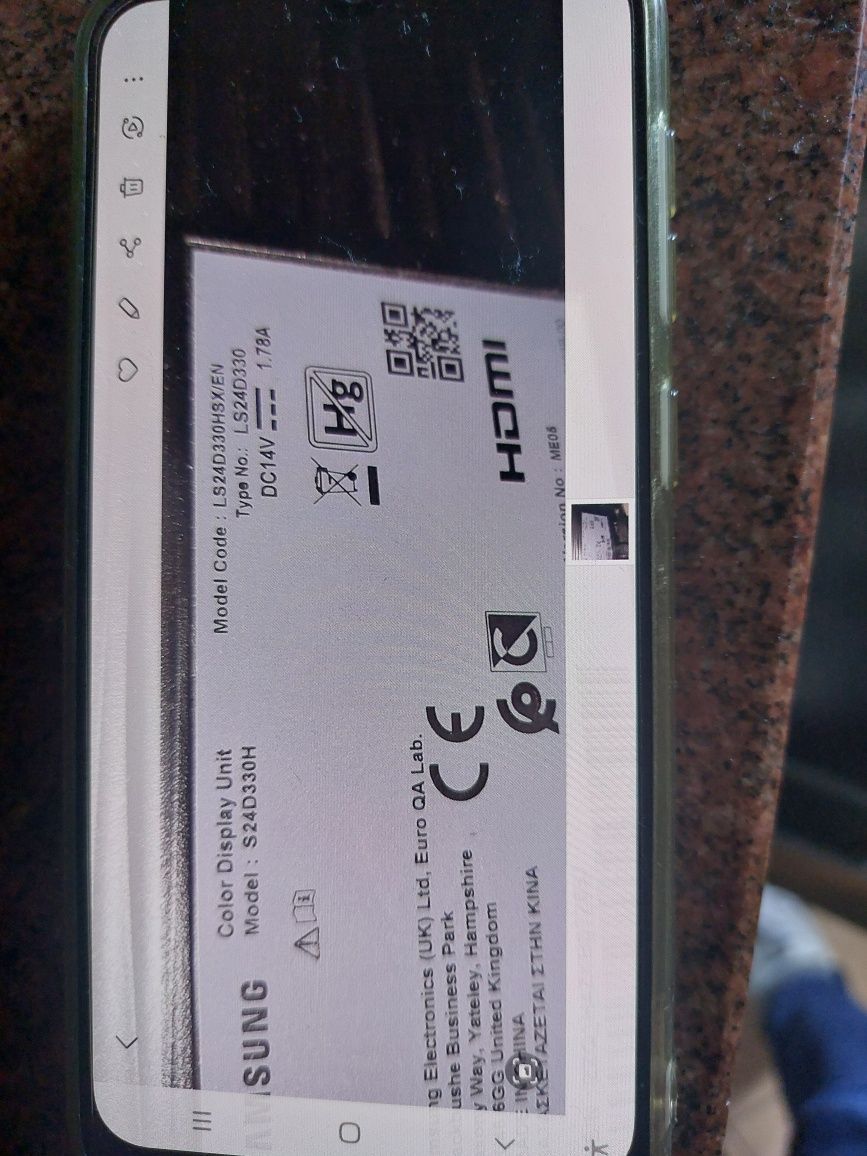 Monitor ecra samsumg bom estado