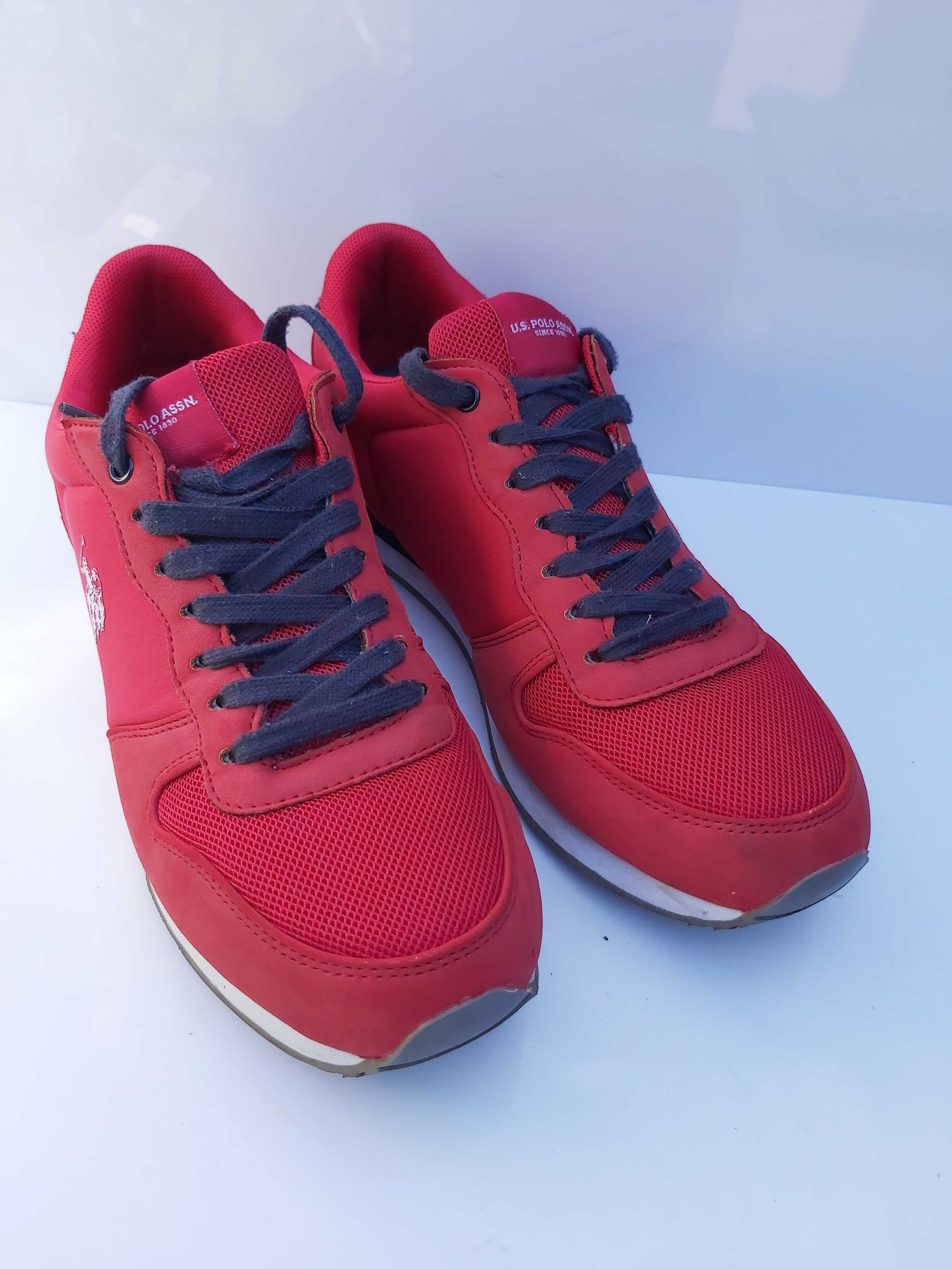 SP Sneakersy czerwone POLO US trampki soren 42