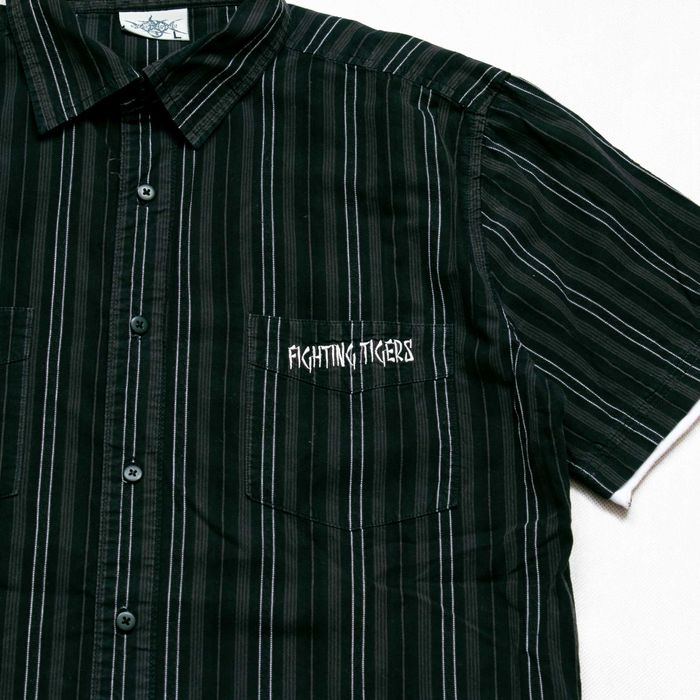 Fighting Tigers koszula w paski L ed hardy style tygrysy