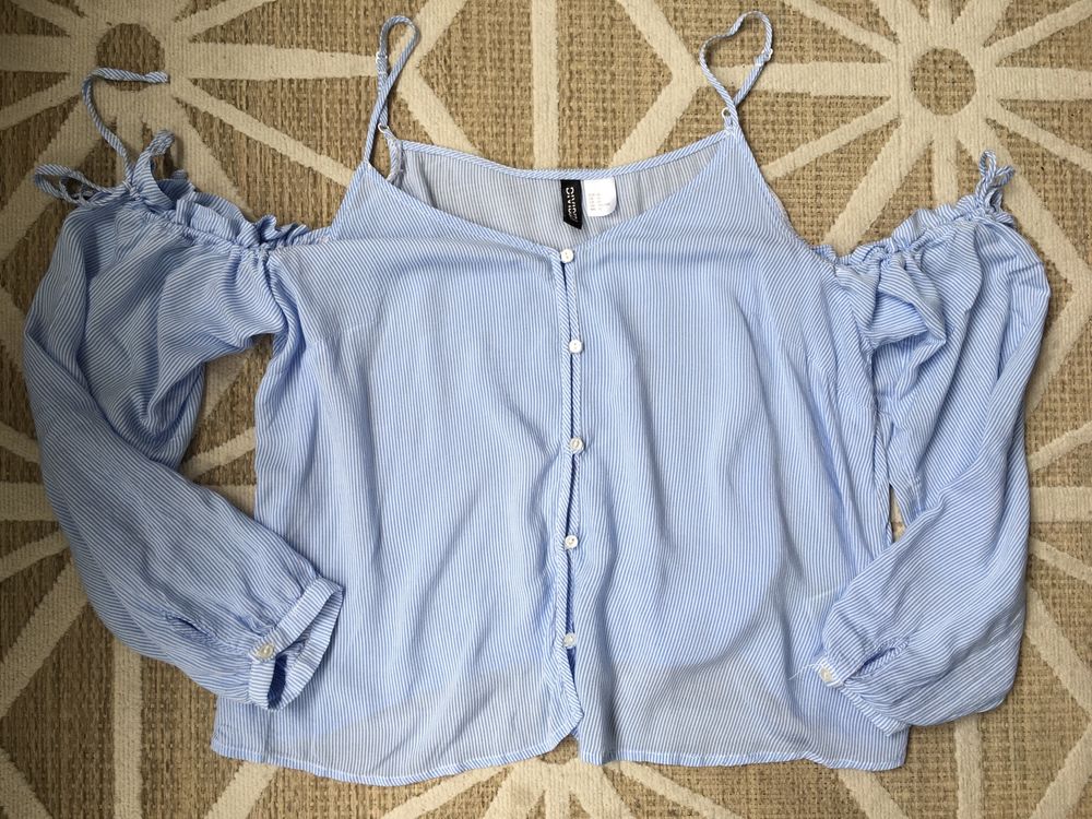 Bluzka H&M błękitna