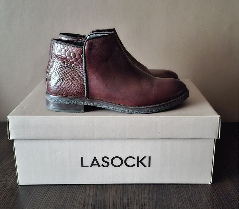 Botki damskie Lasocki skóra