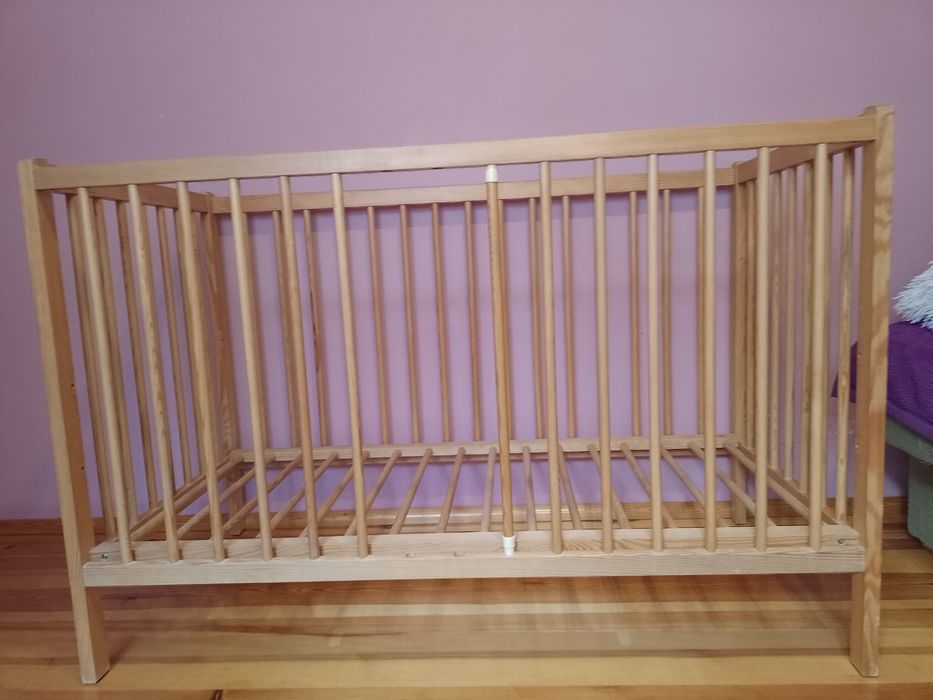 Drewniane łóżeczko 120x60