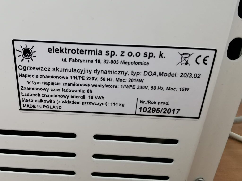 Sprzedam piec akumulacyjny