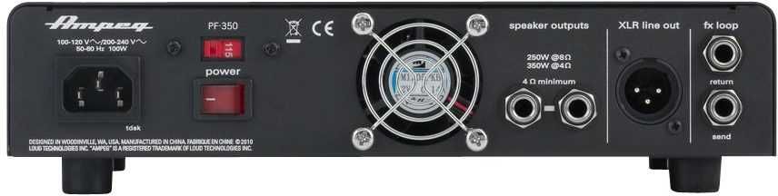 Amplificador de baixo AMPEG PF-350 Portaflex cabeça 350W
